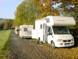 Parken in der Schlange